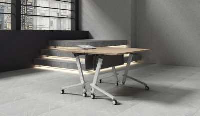 现代办公培训桌3D模型下载